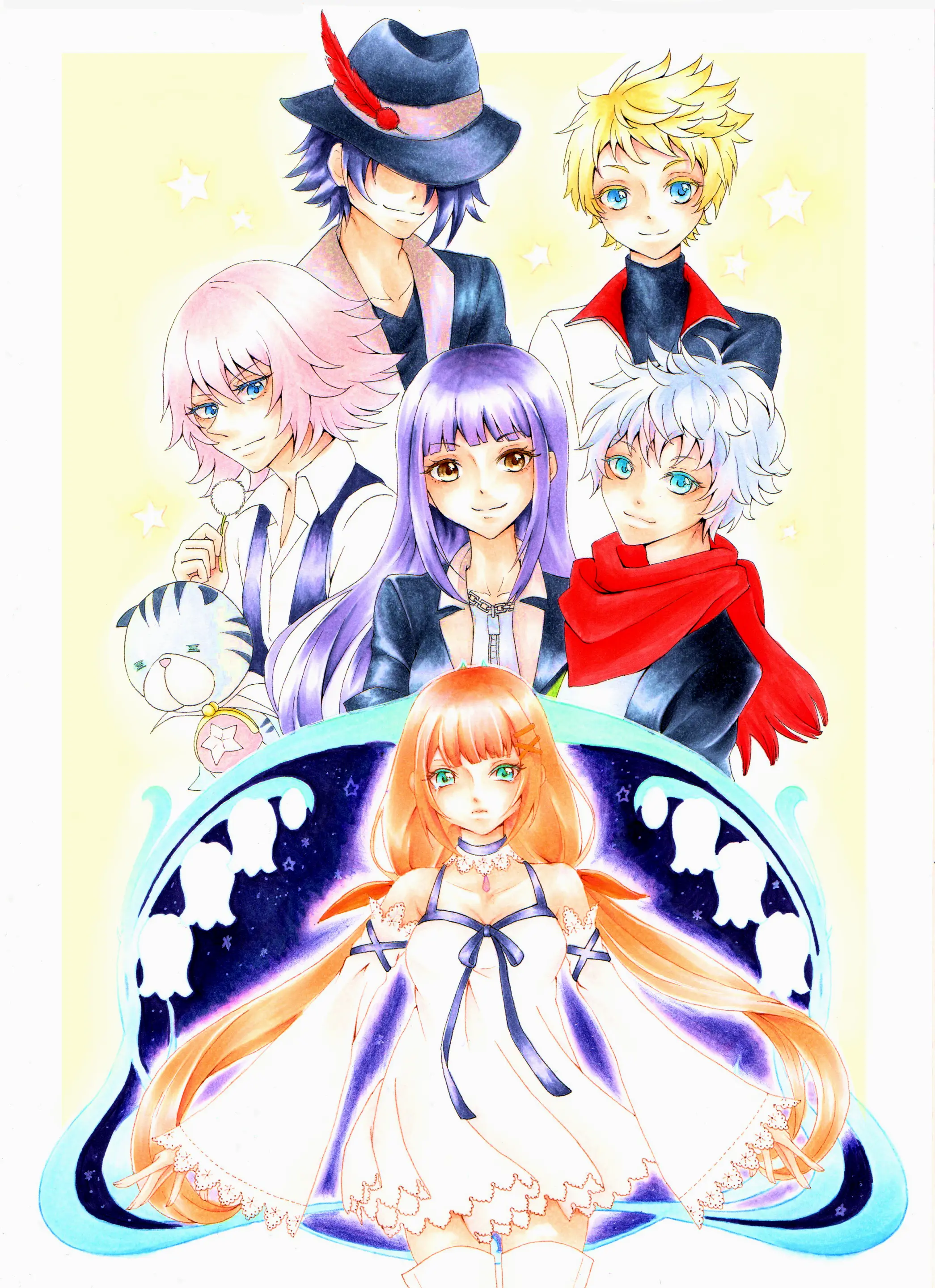 ああ女神様のスクルドが王国心のチリシィとエフェメラとして描かれたKhuxイラスト